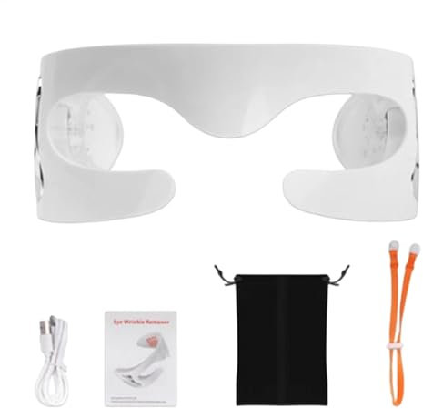 Rechargeable Eye Massager, 3D Surround Eye Care, 11x11x5.5cm, Smart Protection Fatigue Relief, Relaxation Reducing Dark Circles, Device With Red Light And Vibration