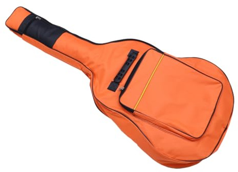 EPIGEIST 40/41 Zoll Gitarrentasche aus Oxford Gewebe mit Doppelgurten Akustikgitarrenrucksack mit Fronttasche und Rückenpolster für Folk Gitarren