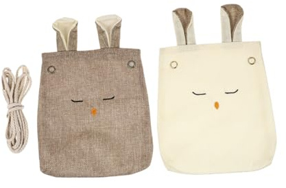 TOYANDONA 2 Stück Verschleißfeste und Verdickte Kalimba Taschen aus Stoff Tragbarer Kalimba Halter für Kinder für Musikstudios und Kirchen Khakifarben