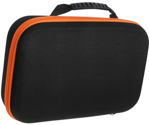 Didiseaon Oxford Cloth Portable Tool Bag Power Drill Organizer Small Mechanic Tool Storage Case with Zipper Long Size Orange for Workshop and Home Use