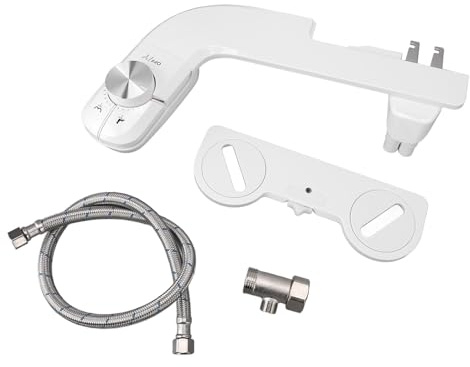 Bidet Portatile per WC in ABS Ultra Slim con Doccetta - Facile da Pulire e Installare, Senza Elettricità - Ideale per Anziani, Bambini e Uso Universale in Bagno