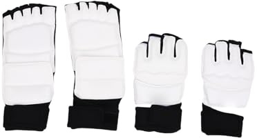 Keenso Taekwondo Sparring Gear, Gants Protecteurs de Mains et de Pieds, Ensemble de Protections pour la Boxe, Le Kickboxing (M)