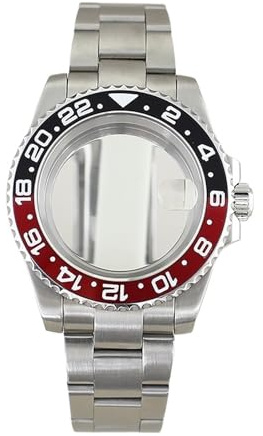 1st 40 mm SUB GMT Keramisk Insert Glide Lock Spänne Klockfodral for Miyota8215 Movement Oyster Armband(Style 49)