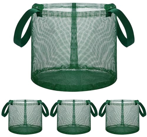 FVPKYUR Borsa per Piantare Piante da Laghetto - Contenitore per Piante Pieghevole e Riutilizzabile in Rete,Contenitore per Coltivare Ninfea | per acquario piscina piantagione ninfee terriccio fragole