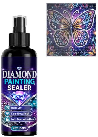 SHEHABOR Diamond Art Sealer Spray,Quick Dry Diamond Painting Sealer,Clear Sealant (1p)