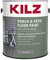 KILZ Low-Lustre Enamel Porch & Patio Latex Floor Paint, Interior/Exterior, Slate Gray, 1 Gallon