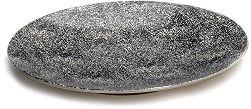 Lambert - Kaori - Servierplatte, Platte - Ø: 34,5 cm - Steingut - mit edler Krakelee Glasur - 1 Stück