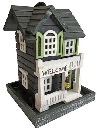 Windhager Vogelfuttersilo Bird-Hotel, Vogelfuttersilo, Vogelhaus, Futterspender für Vögel, dekoratives Futtersilo, 18 x 18 x 23 cm