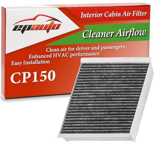 EPAuto CP150 (CF12150) Cabin Air Filter, Replacement for Ford F-150(2015-2025),F-250/F-350 Super Duty (2017-2025), Expedition (2018-2024), Lincoln Navigator (2018-2024) w/Activated Carbon