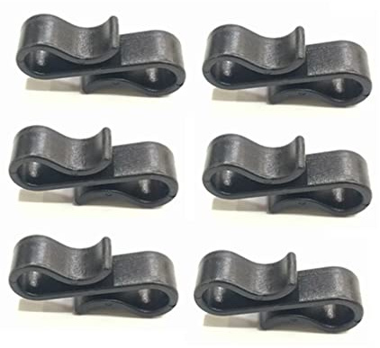 Teensery 100 Stück S-förmige Kunststoff-Haken, Mehrzweck-Mini-Haken für Zuhause, Küche, Bad, Garten, Geschäft, Outdoor, Schwarz