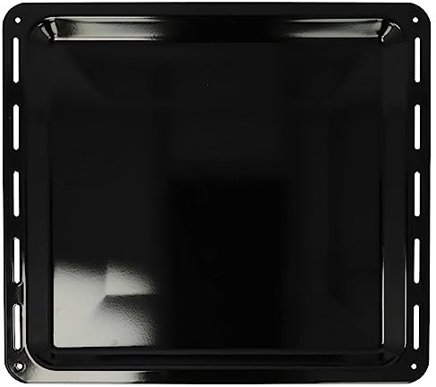 vhbw Backblech kompatibel mit Zanker ZKHxxxxx Backofen Serie - 42,2 x 37,6 x 2 cm, emailliert, antihaftbeschichtet, spülmaschinengeeignet, kratzfest