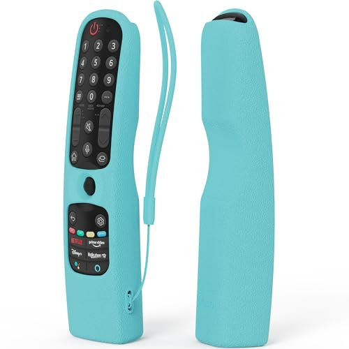 SIKAI Funda para Mando de LG AN-MR24GN MR23GN MR22GA MR21GA,Funda de Silicona para Mando de LG Magic Control 2021-2024,Flexibilidad Resistente a Caídas y Arañazos(Azul)