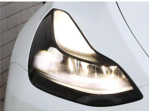 JCAKES Auto Schwarz Reflektor TPU Rücklicht Schutzfolie Nebellicht Scheinwerfer Rückleuchte Farbwechsel Folie für Tesla Modell 3