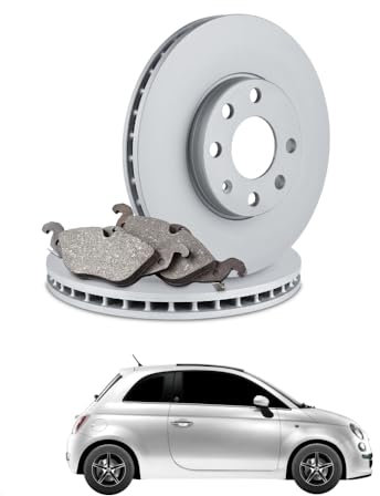 KIT FRENI ANTERIORI (PASTIGLIE E DISCHI) per FIAT 500 1.2 51 kw anno 2007-2023