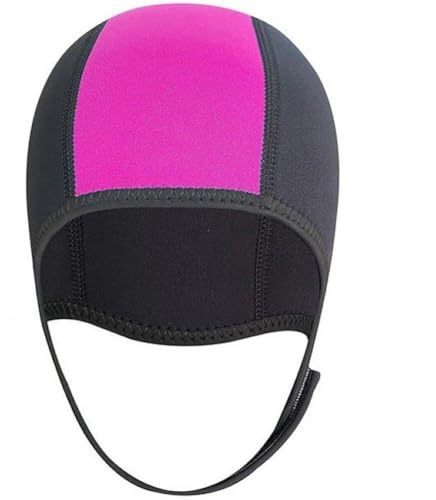 Sanfly Neoprene Diving Hood 2.5mm Warmth Swim Cap with Ajustable Strap for Men Women Open Water Swimming Ear Protective