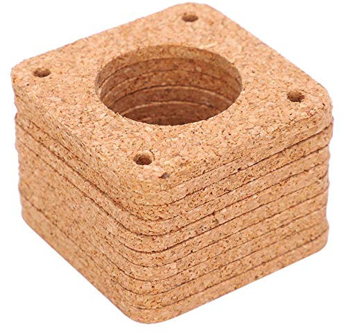 NDNCZDHC 20 Stück 42 Schrittmotor Cork Board Motor Vibrationsdämpfer 3D-Drucker Dichtung Dämpfungspads für NEMA 17 Lochabstand
