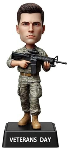 mydedor Individueller Wackelkopf, personalisierte männliche Soldaten in Uniform, Geschenke für Männer, einzigartige Geschenke für individuelle Soldaten