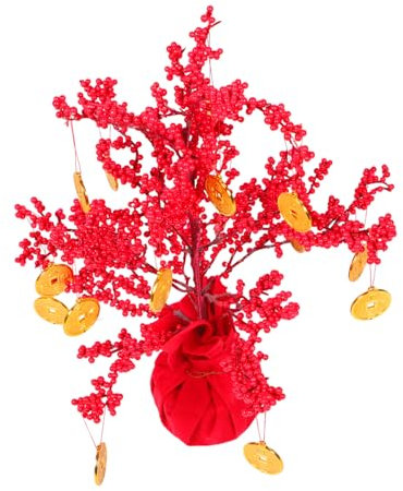 Warmhm Kreativer Geldbaum-dekor Für Schreibtisch Neujahrsornament Aus Hochwertigem Material Klassische Chinesische Dekoration Langlebig Und Mehrfach Verwendbar