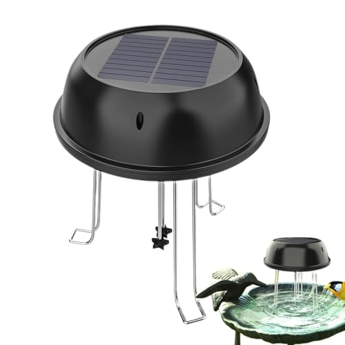 Fontaine à eau solaire, mélangeur d'eau à énergie solaire, circulateur de bassin économe en énergie, décoration extérieure, noir, pour jardin, cour, terrasse
