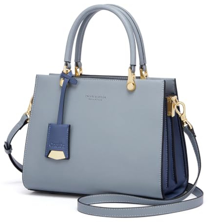 Cnoles Elegante Leder Damen Handtaschen Top-Handle Satchel mit Schulterriemen Modische Einkaufstaschen für Damen