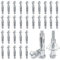 30 Expansion Nuts Verzinkte BlüTenblattmuttern M4 X 52 Gipskarton-Dehnmuttern Hohlraumdübel Metall Verzinkt Hohlwanddübel für Gipskarton, Hohlwände und Ziegel Usw