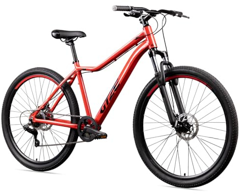 Goetze Sigma MTB Hardtail Serie | 27,5 Zoll Laufrad | Aluminiumrahmen mit Federgabel | 7-Gang Drehgriff-Schaltung | Scheibenbremsen | Für Jugendliche & Erwachsene | 90% vormontiert