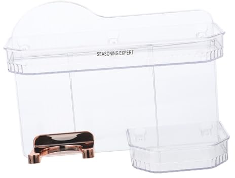 DECOMELODY Asciugacapelli Parete Adesivo Trasparente Mensola Bagno Resistente e Organizzatore per Cosmetici e Accessori per e Camera Foratura Design