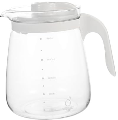 LOLIPPYY Botellas De Agua Fría Tetera Grande De Vidrio Tetera Casera Hogar De Vidrio Grande Para Preparar Té