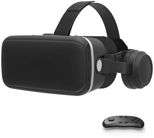 3D VR Gafas de Realidad Virtual, Gafas VR Auriculares con Lentes HD Anti luz Azul, Compatible con Smartphones de 4,7–6,6 Pulgadas, por Android/Phone, Regalo para niños y Familia(D)