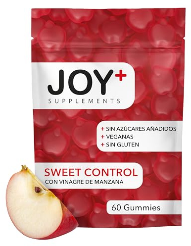 JOY+ SWEET CONTROL - Gominolas Control Glucosa - Sabor Manzana - 60 Gummies