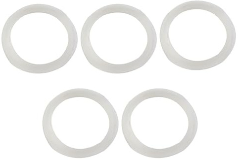 JoyousMall Paquete de 5 juntas de goma para desagüe de lavabo, 33,5 mm de diámetro interior x 41 mm de diámetro exterior, compatible con desbordamiento estándar de lavabo