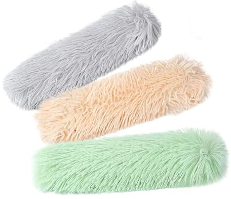 Cryluxial Set di giocattoli con erba gatta e valeriana per gatti domestici – Confezione da 3 gatti da coccolare: grigio, verde chiaro, caffè al latte