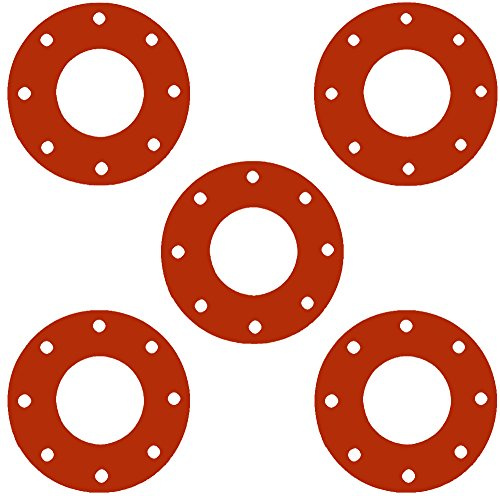 Sterling Seal CFF7157.5IN.062.150X5 7157 60 Durometer Full Face Gasket 5 Pipe Size, 1/16 Thick, Pressure Class 150#, 5.56 ID, EPDM (Pack of 5)