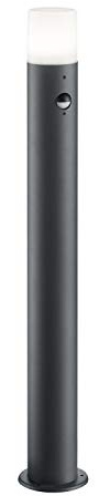 Trio Leuchten Hoosic 422260142 Außen Wegeleuchte, Aluminium, Anthrazit/Weiß, Bewegungsmelder