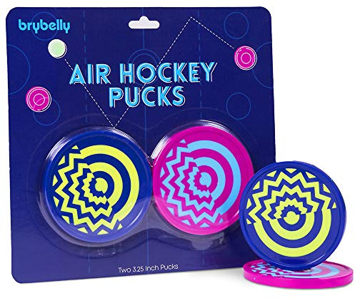 csg Deluxe Vivid Color Large Size Air Hockey Replacement Pucks - Set of Two 3.25 Inch Pucks!