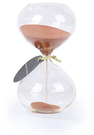 SWISSELITE Puff Sanduhr, Sanduhr, inspiriertes Glas für Zuhause, Schreibtisch, Bürodekoration
