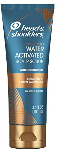 Head & Shoulders Royal Oils Water Activated Scalp Scrub With Coconut Oil Dye Free, 3.4 Fl Oz