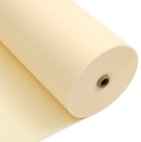 Longing Home Tischdeckenrolle, 1 × 25M, Beige | Einweg Vlies Stoffähnlich Tischdecke Rolle, Meterware Tischtuchrolle, für Geburtstag, Party, Taufe, Hochzeit, Bierfest & Deko