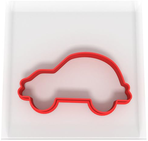 Custom Cutters Ausstechform in Auto-Form, Kunststoff, zum Backen, Fondant, Ton, Gebäck, Zuckerguss, Schmuck (8 cm)