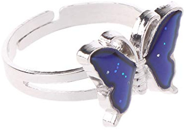 Vintage Magic for Butterfly Color Change Mood Rings Emotion Feeling Temperature Rings Jewelry Accs All-match for Couples