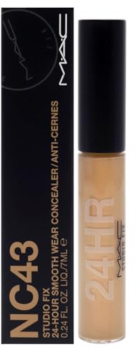 Studio Fix 24-Hour Smooth Wear Concealer - NC43 by MAC for Women - 0.24 oz Concealer