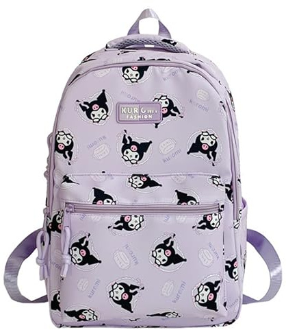 Roffatide Cartoon All Over Print Casual ryggsäck laptop ryggsäck resa vandring ryggsäck, c, En Storlek