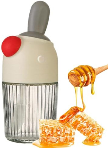 Tarro de especias, recipiente para especias, 280 ml, recipiente para sal y azúcar a prueba de polvo, recipiente para especias con cierre fuerte para sal, miel, azúcar, cereales de cocina
