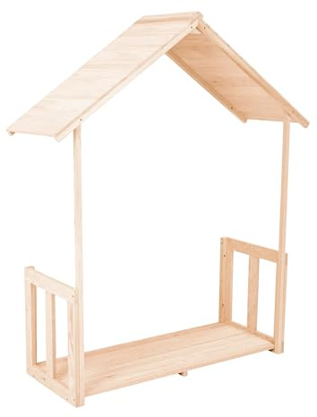 TP Playhouse Verandah-paket i trä, FSC-certifierat trä, lätt att bygga, utökar lekutrymmet, passar TP Buttercup stuga lekhus, utomhus kul för åldrarna 2+