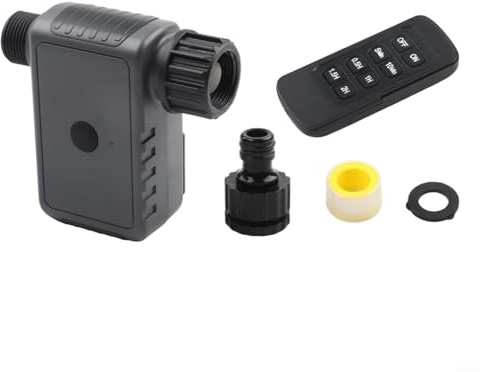 HpLive Intelligenter Bewässerungstimer mit Fernbedienung, IP55 Wasserdicht Gartenbewässerung Automatische Bewässerungssteuerung 6 Ventilmodi