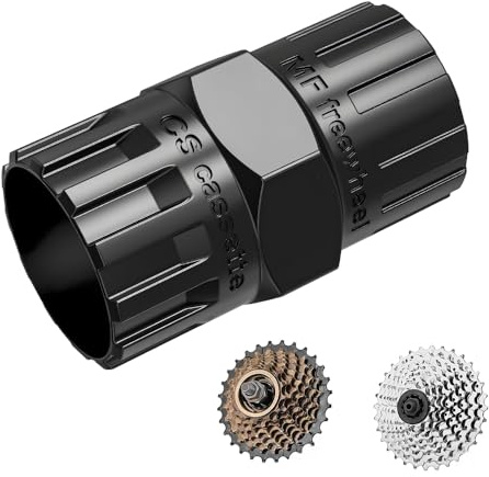 MOERAE Zahnkranzabzieher 2-IN-1 Fahrradwerkzeug,Fahrrad Kassette Werkzeug Entfernen Von Freilaufwerkzeugen mit 12 Zähnen,Stahl Ritzelabzieher Kompatibel mit Shimano,SRAM,Sun Race,Sun Tour
