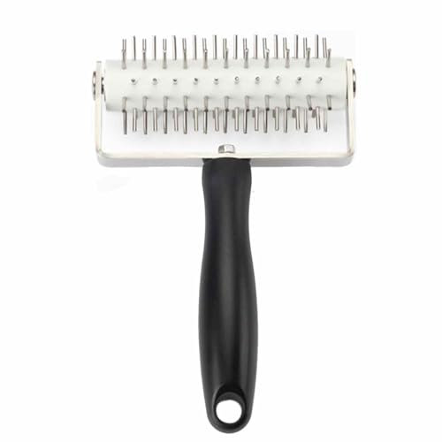 Puncheur à pizza - roue de trou de pâtisserie, coupe-pâte en acier inoxydable | Pizza Crust Docker Rouleau, conception d'aiguille à épingle pointu