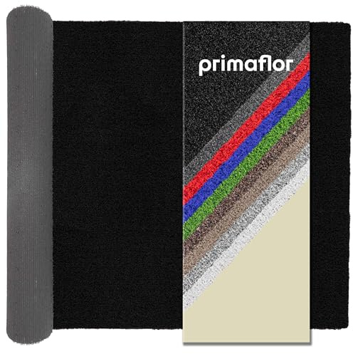 Primaflor Kunstrasen Color Wave B1 | Schwarz | 200x700 cm | 8 mm | B1 schwer entflammbar | wasserdurchlässig | UV-beständig | Rasenteppich für innen und außen | Outdoor Bodenbelag