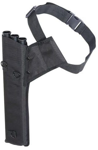 Sarini Carcaj de lona de lujo para tiro con arco, carcaj para flechas de caza, carcaj para flechas de ballesta, soporte para flechas de ballesta, bolsa de transporte para la cintura.