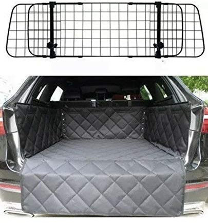 Car Mesh Dog Guard Quilted Boot Liner Mat Bumper Protector for Defender Discovery Range Rover Evoque